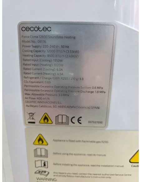 1-1-278277-3-Aire Acondicionado Cecotec ForceClima 12600