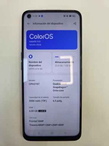 1-1-278392-1-Smartphone Oppo A74 5G 6 128Gb Fluid Black