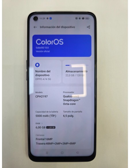 1-1-278392-1-Smartphone Oppo A74 5G 6 128Gb Fluid Black