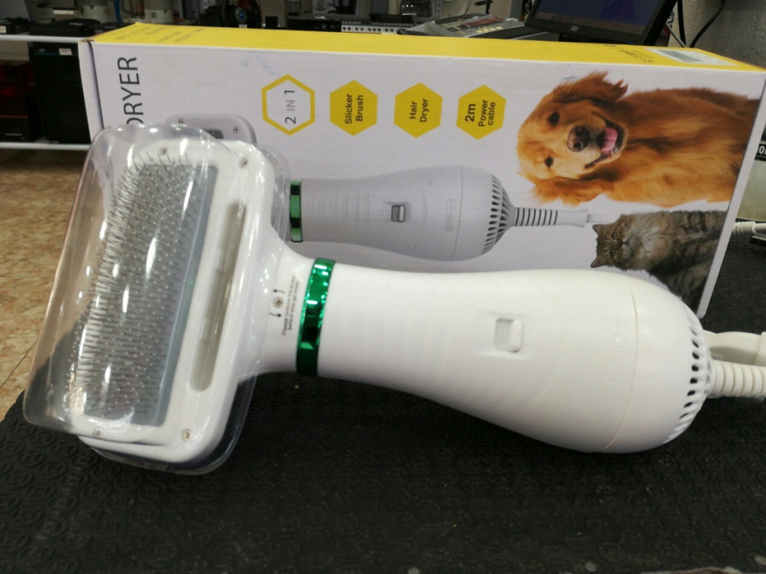 1-1-228413 articulos animales dadypet-secador de pelo para perros y gatos,  peine para mascotas