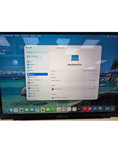 1-1-276611-2-Ordenador Portátil Apple Macbook Pro M1 13 2020 8Gb 256Gb (22320022)