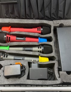 1-1-278213-2-Micrófono TONOR Microfono Inalambrico, 4x5 Canal UHF Micro 