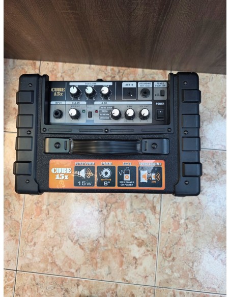 1-1-278463-2-Amplificador Guitarra Roland Cube 15X Guitarra 