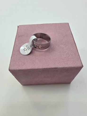 1-1-278658-1-Anillo Acero plateado latido T17