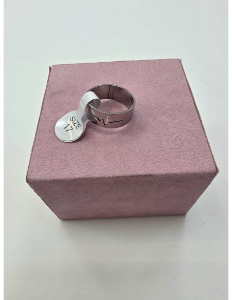 1-1-278658-1-Anillo Acero plateado latido T17