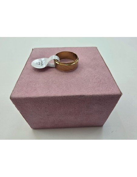 1-1-278657-1-Anillo Acero Dorado mosaico T17