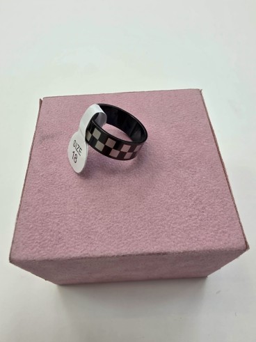 1-1-278656-1-Anillo Acero cuadrados gris negro T18