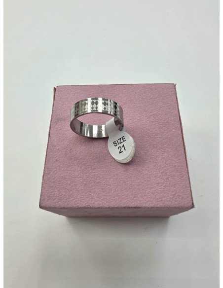1-1-278654-1-Anillo Acero plateado rombos T21