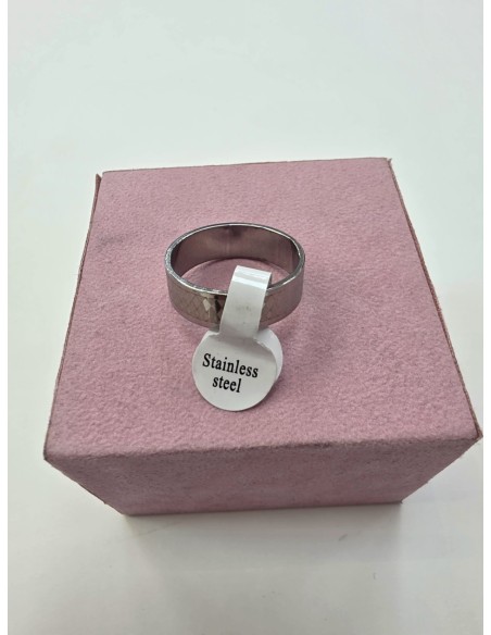1-1-278654-2-Anillo Acero plateado rombos T21
