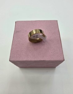 1-1-278652-1-Anillo Acero dorado simbolo del dollar T18 2