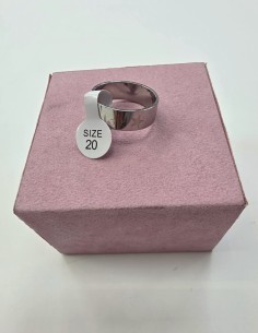 1-1-278650-2-Anillo Acero gris con estrella talla 20 2