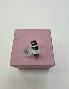 1-1-278649-1-Anillo Acero negro con estrellas talla 20 2