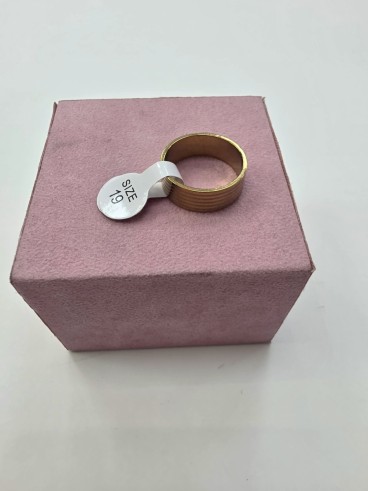 1-1-278648-1-Anillo Acero dorado con rallas talla19