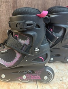 1-1-278693-1-Patines Oxelo Talla 37 Negro Rosa 2