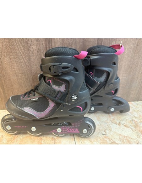 1-1-278693-2-Patines Oxelo Talla 37 Negro Rosa