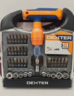 8-8-81123-1-Herramienta multiusos Dexter destornillador de puntas intercambiables x48