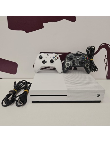 8-8-79779-1-Consola Xbox One S 1TB 2 mandos (uno inlámbrico y otro con cable)