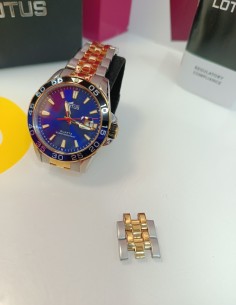9-9-77725-1-Reloj Pulsera Caballero Lotus Bicolor 18767 