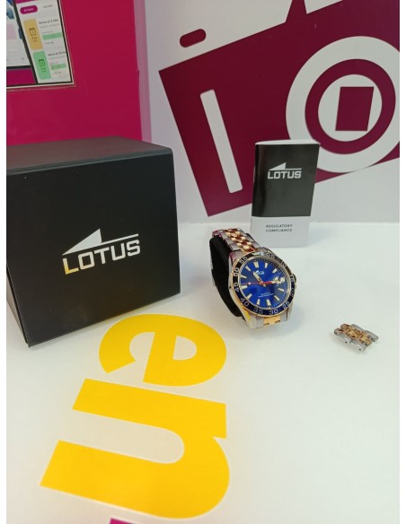 9-9-77725-2-Reloj Pulsera Caballero Lotus Bicolor 18767 