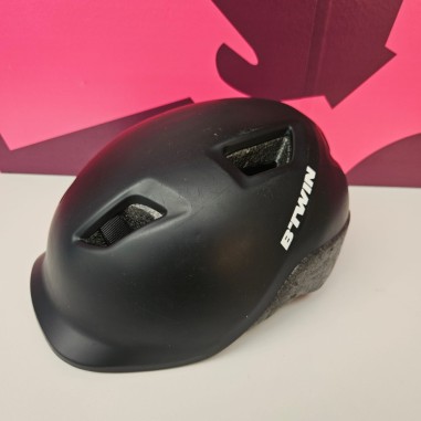 8-8-81300-1-Casco ciclismo Btwin negro TS
