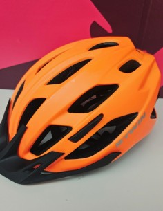 8-8-81301-1-Casco ciclismo Btwin naranaja 3D Adjust system 53-59cm