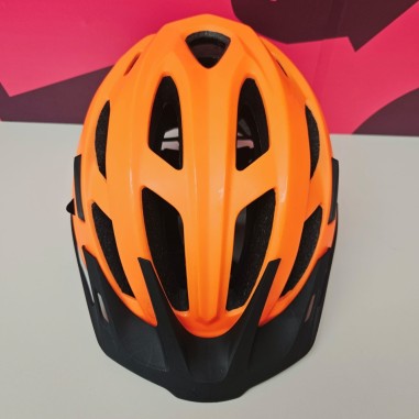 8-8-81301-2-Casco ciclismo Btwin naranaja 3D Adjust system 53-59cm