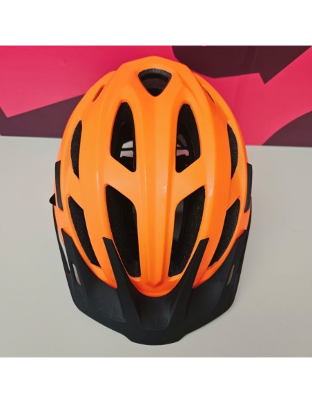8-8-81301-2-Casco ciclismo Btwin naranaja 3D Adjust system 53-59cm