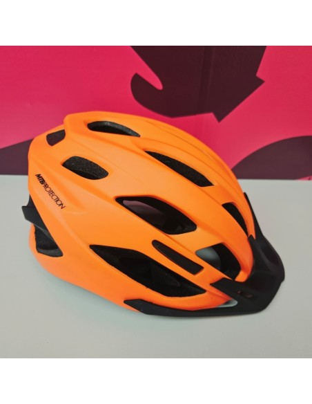 8-8-81301-3-Casco ciclismo Btwin naranaja 3D Adjust system 53-59cm