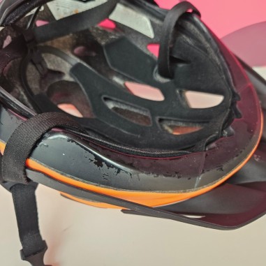 8-8-81301-6-Casco ciclismo Btwin naranaja 3D Adjust system 53-59cm