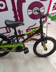 9-9-80101-1-Bicicleta Nino coluer rider 160 12 negra con verde 