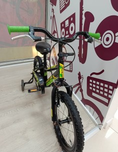 9-9-80101-1-Bicicleta Nino coluer rider 160 12 negra con verde  2