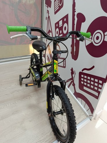 9-9-80101-2-Bicicleta Nino coluer rider 160 12 negra con verde 