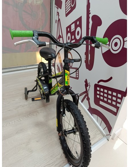 9-9-80101-2-Bicicleta Nino coluer rider 160 12 negra con verde 