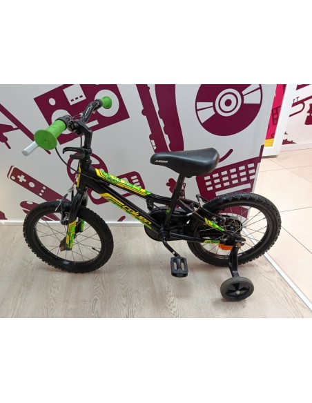 9-9-80101-3-Bicicleta Nino coluer rider 160 12 negra con verde 