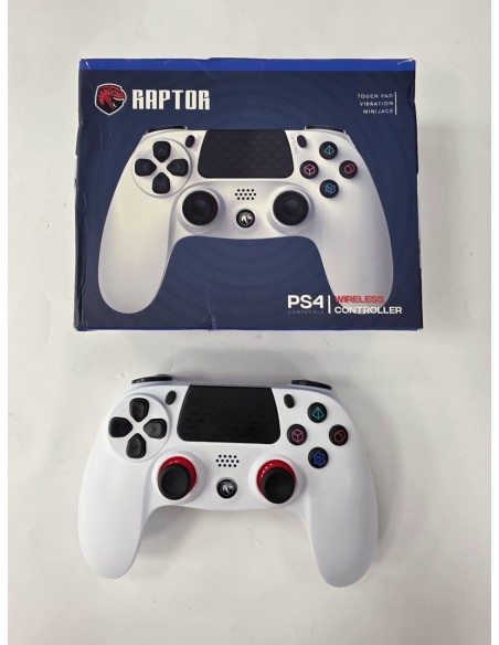 1-1-279222-1-Mando Ps4 Compatible Raptor INDEP007W Blanco