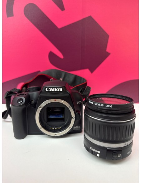 8-8-81110-1-Cámara Digital Réflex CANON EOS 1000D Objetivo Accesorios