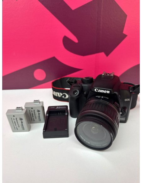 8-8-81110-4-Cámara Digital Réflex CANON EOS 1000D Objetivo Accesorios