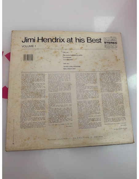 1-1-279470-2-Vinilo JIMI HENDRIX AT HIS BEST VOLUME 1 