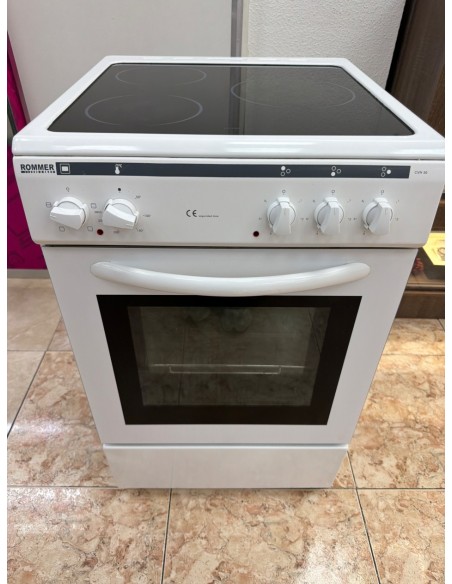 1-1-279553-1-Gran Electrodoméstico Cocina Rommer CVH-50 50CM Blanco 3 Fuegos Horno 52L 