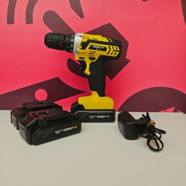 8-8-81242-1-Taladro A Bateria PowerPlus 3 baterías POWX00501 DRILL