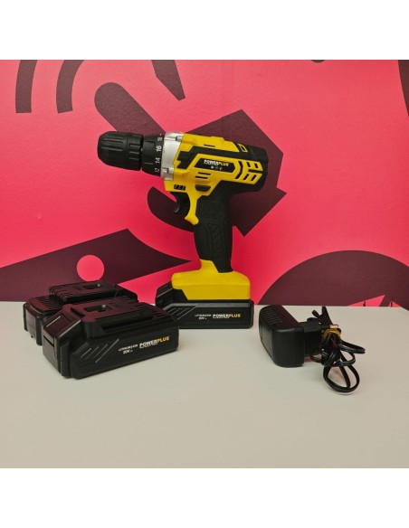 8-8-81242-1-Taladro A Bateria PowerPlus 3 baterías POWX00501 DRILL