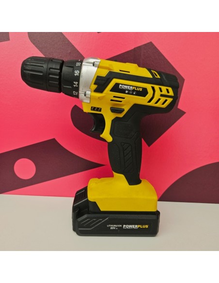 8-8-81242-2-Taladro A Bateria PowerPlus 3 baterías POWX00501 DRILL
