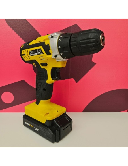 8-8-81242-4-Taladro A Bateria PowerPlus 3 baterías POWX00501 DRILL