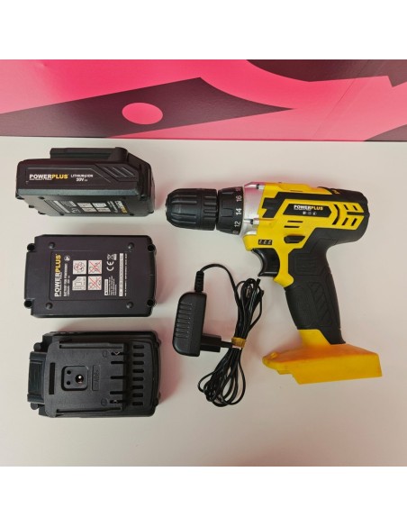 8-8-81242-7-Taladro A Bateria PowerPlus 3 baterías POWX00501 DRILL