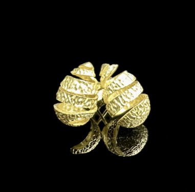 8-1-279568-2-Pendientes tipo gota mate de plata de ley 925 baño oro 18K