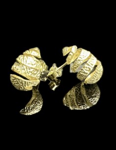 8-1-279569-1-Pendientes tipo gota mate de plata de ley 925 baño oro 18K