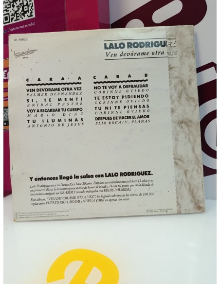 9-9-80358-4-Vinilo Lalo Rodriguez Ven Devorame Otra Vez