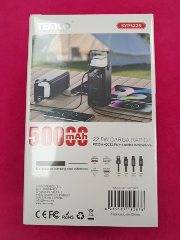 6-6-172230-2-Cargador Powerbank Temco 50000mah(precintado)