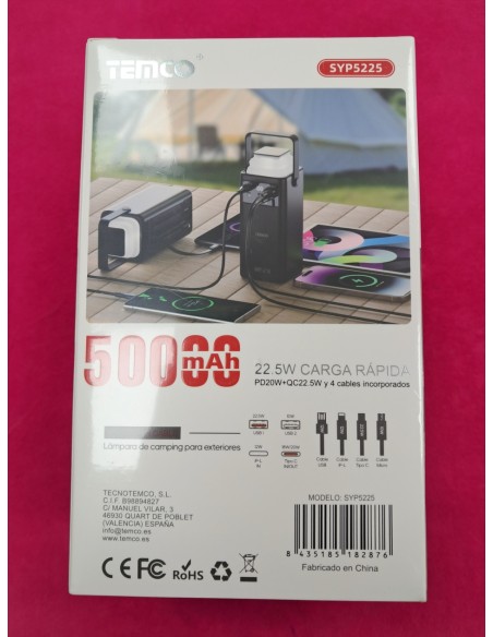 6-6-172230-2-Cargador Powerbank Temco 50000mah(precintado)