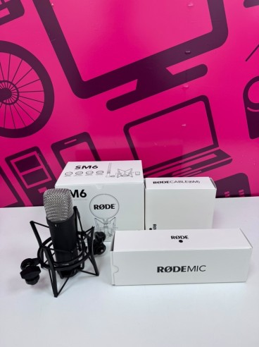 7-7-91251-3-Microfono Rode Sm6 Micro,soporte Y Cable